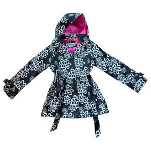London Fog Girls Jacket with Removable Hood - M (10-12)